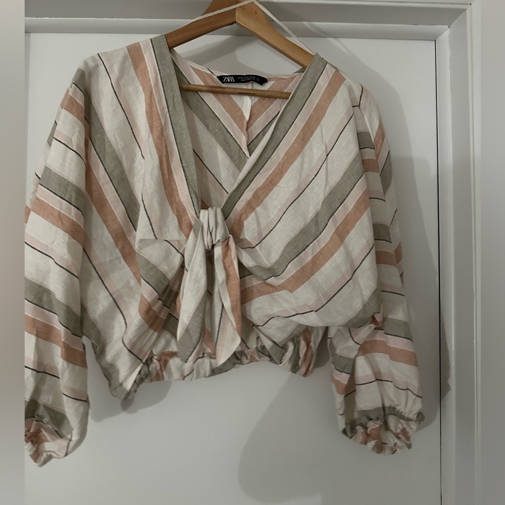 Striped Crop Top from Zara